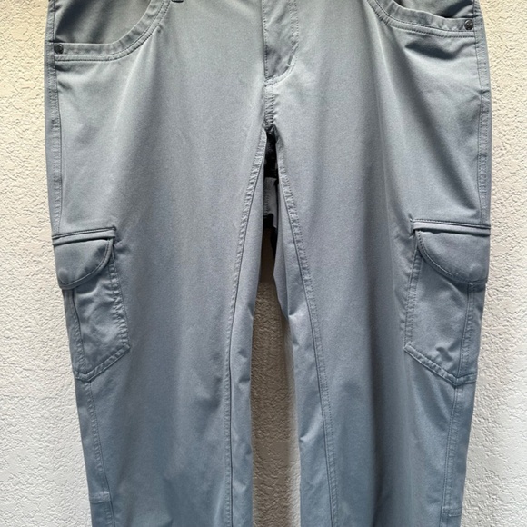 Kuhl Pants Womens 12 R Freeflex Roll up Gray UV Protective Hiking Camping Trail - Picture 7 of 16